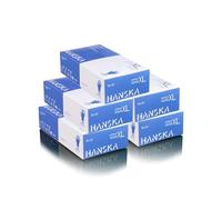 HANSKA 500 Guanti Monouso Nitrile Blu - Senza Polvere - Usa e Getta- Ambidestri - Non Sterili - Base di Gomma - Adatti per Ambiti Medici, Manipolazione degli Alimenti (500, XL)