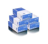 HANSKA 500 Guanti Monouso Nitrile Blu - Senza Polvere - Usa e Getta- Ambidestri - Non Sterili - Base di Gomma - Adatti per Ambiti Medici, Manipolazione degli Alimenti (500, M)