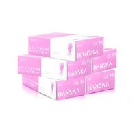 HANSKA 500 Guanti Monouso Nitrile Rosa, M | Senza Polvere, Usa e Getta- Ambidestri, Non Sterili, Base di Gomma, Adatti per Ambiti Medici, Manipolazione degli Alimenti