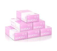 HANSKA 500 Guanti Monouso Nitrile Rosa - Senza Polvere - Usa e Getta- Ambidestri - Non Sterili - Base di Gomma - Adatti per Ambiti Medici, Manipolazione degli Alimenti (500, S)