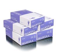 HANSKA 500 pezzi Guanti Monouso Nitrile Viola - Senza Polvere - Usa e Getta- Ambidestri - Non Sterili - Base di Gomma - Adatti per Ambiti Medici, Manipolazione degli Alimenti (500, S)