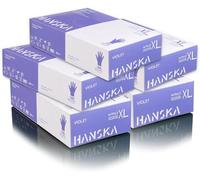 HANSKA 500 pezzi Guanti Monouso Nitrile Viola - Senza Polvere - Usa e Getta- Ambidestri - Non Sterili - Base di Gomma - Adatti per Ambiti Medici, Manipolazione degli Alimenti (500, XL)