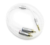 HansnBy 4,4 mm Maschio Simmetrico su Due RCA Cavo Adattatore Audio Compatibile con Sony WM1A / 1Z, PHA-2A Digital Audio Player