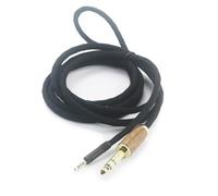 HansnBy Cavo audio maschio da 6,35 mm 6N OCC in rame placcato argento compatibile con cuffie Sennheiser HD598 HD598 SE, HD560s HD598 Cs, HD598 SR, HD599, HD579, HD569, HD518 con guscio in legno di