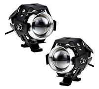 HANSWDEU 2 pezzi 125 W faro moto luci aggiuntive LED fari anteriori moto anti nebbia spot spot LED moto 3000LM U5 impermeabile per moto quad scooter