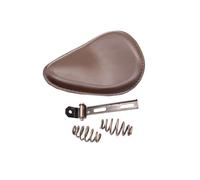 HANSWDEU - Sella da moto con staffa a molle da 7,6 cm per Chopper Bobber Custom (marrone)