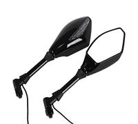 HANSWDEU specchietti universali per motociclo con indicatore di direzione a LED integrato 8-10 mm specchietto retrovisore utile per bici scooter e moto