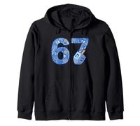 Hanukkah 67 Sei Sette Meme Partito ebraico di Chanukah 6 7 Dreidel Felpa con Cappuccio