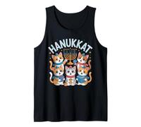 Hanukkah Cat Menorah Gatti Simpatici Ebraici Canotta