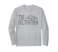 Hanukkah Dreidel Gioco Ebreo papà Menorah Latkes Gelt Padre Maglia a Manica