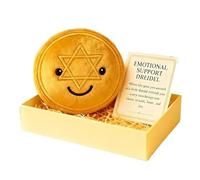 Hanukkah Emotional Support Dreidel, Dreidel & Gelt Stuffed Animals with Support Cards, Adorable Gift in Every Hug Comfort and Celebration (Gold)