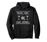 Hanukkah Hebrew Dreidel Star of David Felpa con Cappuccio