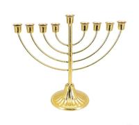 Hanukkah Menorah Portacandele splendidamente realizzato con 79 rami in ferro per tradizioni natalizie senza tempo (9 teste)