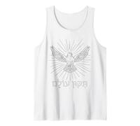 Hanukkah Tikkun Olam Riparare Il Mondo in Ebraico Colomba Ebraica Canotta