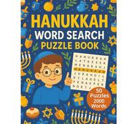 Hanukkah Word Search: 50 Word Searches with 2000 Words Featuring Traditions, Food, Music, Symbols, and More | Fun Puzzles for Families, Students, and Celebrations | 8.5 x 11 inches, 101 pages