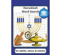 Hanukkah Word Search: Festival of Lights Activities Book- Holiday-Themed Puzzles with Menorahs, Dreidels, Latkes, and More for Teens, Adults, and Seniors