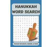 Hanukkah Word Search: Fun Puzzles with East to Read Print celebrating the Jewish Festival of Lights, Family Traditions, and More | 6x9 inches, 110 pages | 50+ Puzzles