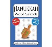Hanukkah Word Search Puzzle Book: Word Searches with Easy to Read Print about Hanukkah, Jewish, Festival of Lights and More | 6x9 inches, 100 pages | ... Gift for Vacations, Holidays and Free Times