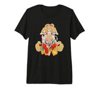 Hanuman divinità Camicia Dio indù Dio della Saggezza Forza & Coraggio Maglietta Premium