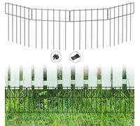 Hanured® 25 pezzi Recinzione decorativa da giardino, 8,2 m (L) x 43 cm (H), Recinzioni giardino esterno senza scavare, Cane Conigli Blocker recinzione per cortile all'aperto