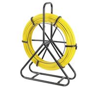 Hanured 6mm x 100m Sonda Passacavi in Fibra di Vetro, Strumento per l'Installazione di Cavi Elettrici in Fibra di Vetro, Infilatore per Cavi per Condutture