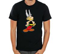 HANUTEBA Asterix Short Sleeve Men T Shirt Black S