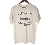 HANUTEBA Listen to Townes Van Zandt t Shirt White XL