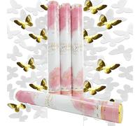 Hanwin® Cannoni per coriandoli, 4 pezzi, popper, coriandoli popper, coriandoli, sparatutto per matrimoni, nascite, feste di nascita, baby welcome (nero)