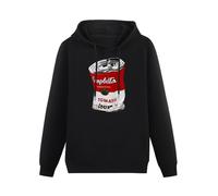 HANXI Child Andy Warhol Campbell's Crumpled Red Pop Art. Hoody Unisex Long Sleeve Hooded with Pocket Black XXL