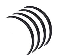 HANXIAO per F&ORD per Focus per Edge per Fusion per Mustang Accessori per Auto Copriparafanghi Sopracciglio Ruota Archi Parafanghi Svasati(Glossy Black)