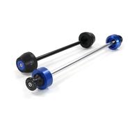 HANXIAO Vite Cavalletto Motocicletta Bobina Forcellone Ruota Anteriore ASSE Ruota Posteriore Forcella Crash Slider per Y&amaha per MT-07 per MT07 2014-2023(Blu)