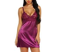 HANXIULIN Pigiama da Donna in Seta di Ghiaccio Camicia da Notte in Cotone Abito Gonna Set Camicia da Notte Indumenti da Notte da Salotto Camicie da Notte da Notte Camicia da Notte da casa Casual