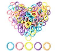 Hanyousheng 120 Pezzi Elastici Capelli Bambina, Elastici Piccoli per Capelli di Cotone, Colorato Legami Mini Fasce per Capelli, Lacci Capelli per Ragazze, Elastici Capelli Codini per Capelli Bambina