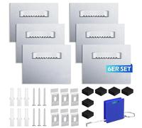 Hanyousheng 6 Pezzi Ganci Autoadesivi per Foto e Specchi, Supporto Forte per Quadri, Pannelli in Dibond/Aluminio e Vetro Acrilico, Portata fino a 8kg - Ideale per Appendere Immagini Pesanti e Specchi