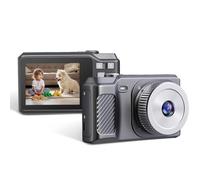 Hanzete 1080P Fotocamera Digitale 56MP Videocamera Digitale Portatile Schermo IPS 2.8 Pollici Zoom 8X Messa a Fuoco Manuale Batteria Incorporata Flash Compleanno Natale Adolescenti Studenti Amici