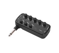 Hanzete Amplificatore per chitarra mini amplificatore portatile per cuffie amplificatore per chitarra elettrica Plug and Play strumento musicale 3 simulazioni altoparlanti integrati OTG registrazione