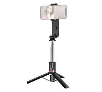 Hanzete - Bastone per selfie multifunzione, con asta telescopica, 7 sezioni, con clip per telefono, luce di riempimento staccabile e telecomando, compatibile con sistema Android 4.4/iOS 5.1