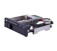 Hanzete Dual Bay 3,5" + 2,5" SATA III Hard Drive HDD & SSD Tray Caddy interno mobile rack Enclosure docking station con porta USB 3.0 Hot Swap