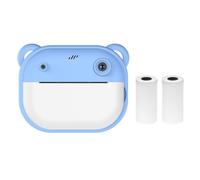Hanzete - Fotocamera digitale per bambini, 1080p, stampa termica, con schermo IPS da 6,1 cm, con messa a fuoco automatica, con 2 rotoli di carta stampata, per compleanno, ragazze, ragazzi, vacanze,