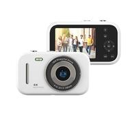 Hanzete - Fotocamera digitale portatile 4K, 48 MP, schermo IPS da 2,8 pollici, zoom 16x, batteria incorporata, compleanno, Natale, adolescenti, studenti, amici