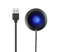 Hanzete - Microfono da conferenza USB da scrivania, a condensatore, omnidirezionale, Plug & Play, compatibile con Windows Mac per PC, laptop, videoconferenze, registrazione, chat, gaming