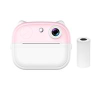 Hanzete - Stampante termica istantanea per bambini, schermo da 2,0 pollici, fotocamera posteriore da 48 MP, supporto per timer, registrazione video, stampa termica senza inchiostro, con 1 carta bianca