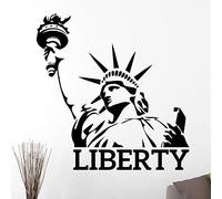 HANZHAO Decalcomanie della Parete della Statua della libertà Adesivi murali di Interior Design per la casa della Statua della libertà Adesivi murali in Vinile per Camera da Letto Deco 57x59cm