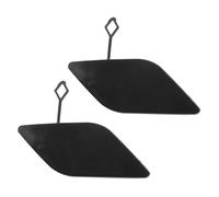 HANZOU 2X Tappo di copertura del gancio di traino del paraurti anteriore adatto for Classe E W212 E300 E350 E400 E500 Nero Tappo gancio traino paraurti anteriore