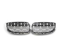 HANZOU ABS Coppia Auto Griglia di Cofano Anteriore Stile Diamante Meteor Misura for Serie 3 E92 E93 Coupé 2006-2009 griglia di copertura del paraurti anteriore dell'a(Sliver)