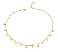 Hao Wu Xuan 316L in Acciaio Inox Dorato Semplice più Stelle Cuori Pendente Collana per Le Donne Moda Collo Catena Gioielli Regalo