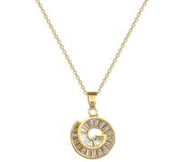 Hao Wu Xuan 316L in Acciaio Inox filatura zircone Cristallo Ciondolo Collana per Le Donne Moda clavicola Catena Gioielli Regalo di Compleanno