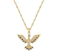 Hao Wu Xuan 316L in Acciaio Inox Phoenix Bird Ciondolo Collana per Le Donne Ragazza alla Moda clavicola Catena Gioielli Regalo di Compleanno