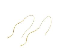 Hao Wu Xuan 316L Orecchini Lunghi Nappa in Acciaio Inox per Le Donne Elegante Semplice Orecchino di Colore Oro Gioielli alla Moda personalità Regalo