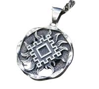 Hao Wu Xuan Amuleto slavo Bardana fortunata. Antico Talismano slavo Ciondolo Gioielli Uomini Collana norreno Simbolo Occulto Pendente